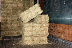 Bale loaded